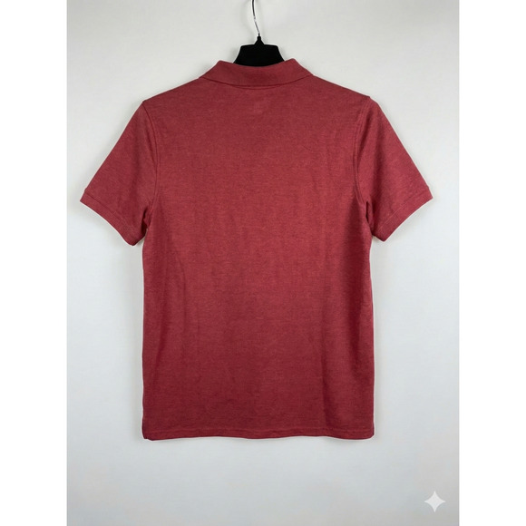 Sonoma Goods For Life Men's Polo Shirt Medium Red Supersoft Piqué Short Sleeve - Picture 2 of 6